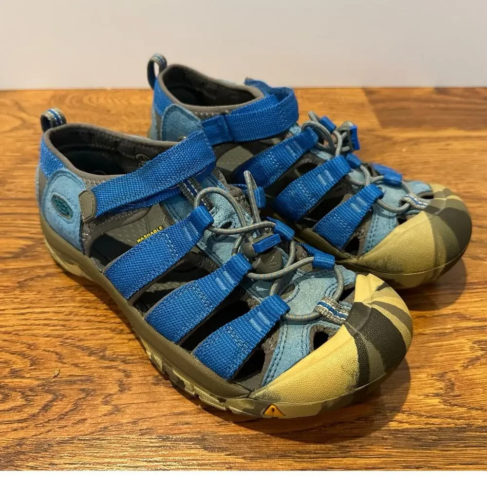 KEEN Big Kids Newport H2 Water & Hiking Sandals – Blue – Size 5 Outdoor Gear